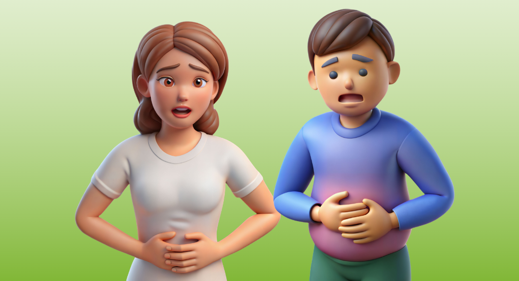 تعاني من آلام في منطقة البطن، انتفاخ، غازات، شعور بعدم الراحة أو إسهال مزمن؟ خاصة بعد تناول وجبات دسمة أو دهنية؟